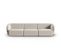 Canapé Modulable "shane", 3 Places, Beige, Velours