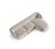 Canapé D'angle Droit Modulable "shane", 4 Places, Beige, Velours