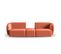 Canapé Modulable "shane", 2 Places, Corail, Velours