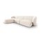 Canapé D'angle Gauche Modulable "shane", 4 Places, Beige Clair Mélange, Tissu Chenille