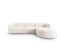 Canapé D'angle Droit Modulable "shane", 4 Places, Beige Clair Mélange, Tissu Chenille