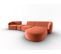 Canapé Modulable Droit "shane", 5 Places, Corail, Velours