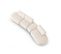 Canapé Modulable Droit "shane", 6 Places, Beige Clair Mélange, Tissu Chenille