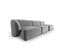 Canapé Modulable Droit "shane", 4 Places, Gris, Velours