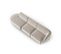 Canapé Modulable Gauche "shane", 4 Places, Beige, Velours