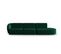 Canapé Modulable Droit "shane", 4 Places, Vert Bouteille, Velours