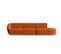 Canapé Modulable Droit "shane", 4 Places, Terracotta, Velours