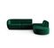 Canapé D'angle Droit Modulable "shane", 5 Places, Vert Bouteille, Velours