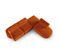 Canapé D'angle Droit Modulable "shane", 5 Places, Terracotta, Velours