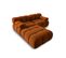 Canapé Modulable "bellis", 3 Places, Terracotta, Velours