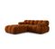 Canapé Modulable "bellis", 3 Places, Terracotta, Velours