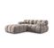 Canapé Modulable "bellis", 3 Places, Beige, Velours