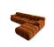 Canapé Modulable "bellis", 4 Places, Terracotta, Velours