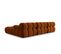 Canapé Modulable "bellis", 4 Places, Terracotta, Velours