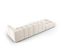 Canapé Modulable Gauche "serena", 4 Places, Beige Clair, Velours