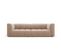 Canapé Modulable "serena", 3 Places, Beige, Velours