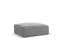 Pouf "tyra", 1 Place, Gris, Velours