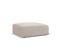 Pouf "tyra", 1 Place, Beige, Tissu Structurel