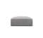 Pouf "tyra", 1 Place, Gris Clair, Tissu Structurel