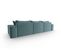 Canapé Modulable "mike", 5 Places, Menthe, Velours