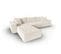 Canapé D'angle Gauche Modulable "mike", 5 Places, Beige, Velours