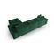 Canapé D'angle Droit Modulable "mike", 5 Places, Vert, Velours