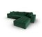 Canapé D'angle Droit Modulable "mike", 5 Places, Vert, Velours