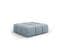 Pouf "serena", 1 Place, Bleu Clair, Velours