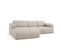 Canapé D'angle Gauche "molino", 4 Places, Beige, Tissu Structurel