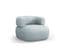 Fauteuil "jenny", 1 Place, Bleu Clair, Tissu Chenille