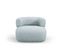 Fauteuil "jenny", 1 Place, Bleu Clair, Tissu Chenille