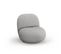 Fauteuil Pivotant "chuck", 1 Place, Argent, Tissu Chenille