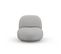 Fauteuil Pivotant "chuck", 1 Place, Argent, Tissu Chenille