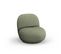 Fauteuil Pivotant "chuck", 1 Place, Vert, Tissu Chenille