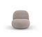 Fauteuil Pivotant "chuck", 1 Place, Marron Clair, Bouclé