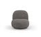 Fauteuil Pivotant "chuck", 1 Place, Gris, Bouclé