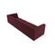 Canapé Modulable "ruby", 4 Places, Bordeaux, Imitation Cuir