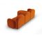 Canapé D'angle Droit "blair", 4 Places, Terracotta, Velours