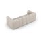 Canapé Modulable "serena", 3 Places, Beige, Tissu Structurel