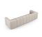 Canapé Modulable "serena", 4 Places, Beige, Tissu Structurel