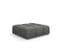 Pouf "serena", 1 Place, Gris Foncé, Tissu Structurel