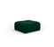 Pouf "serena", 1 Place, Vert Bouteille, Velours