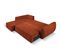 Canapé D'angle Gauche Convertible Coffre De Rangement "kaelle", 4 Places, Terracotta, Tissu Chenille