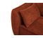 Canapé D'angle Droit Convertible Coffre De Rangement "kaelle", 4 Places, Terracotta, Tissu Chenille