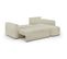 Canapé D'angle Convertible Et Réversible 3 Places Galet - Velours Côtelé Beige - 238 X 154 X 86 Cm