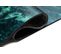 Tapis Salon Anthracite Vert Foncé Abstrait Fin 80x150 Toscana