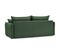 Canapé convertible 3 places avec coffre MARCEAU tissu vert