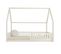 Lit Cabane 140x200 Barrière Et Sommier Inclus Pieds 1 Cm Daisy - Blanc