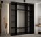 Armoire Davos 1 à Portes Coulissantes 235,2/190/60 3 Portes (noir/artisan/argent)