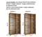 Armoire Davos 2 à Portes Coulissantes 235,2/140/45 2 Portes (blanc/blanc/argent)